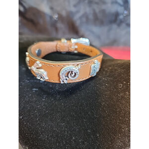 Brighton Bracelet Desert Friends Bandit Black Leather NWOT